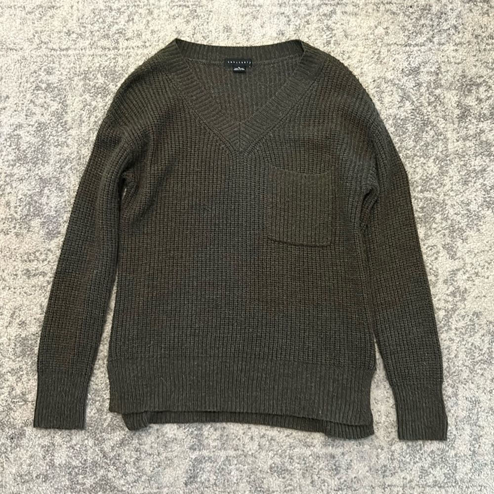 Dark Green Sanctuary Oversized Sweater
